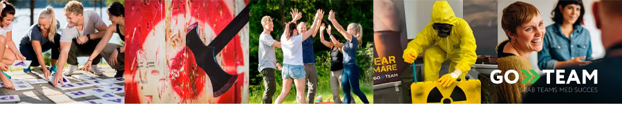 GoTeam tilbyder populær og professionel teambuilding indendørs og udendørs i hele landet.
